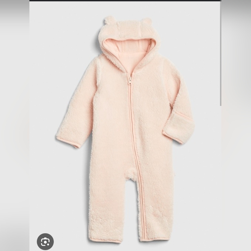 Baby Sherpa One-Piece - dusty pink
